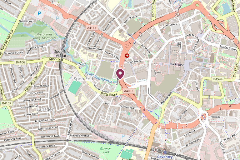 A map showing where to find us