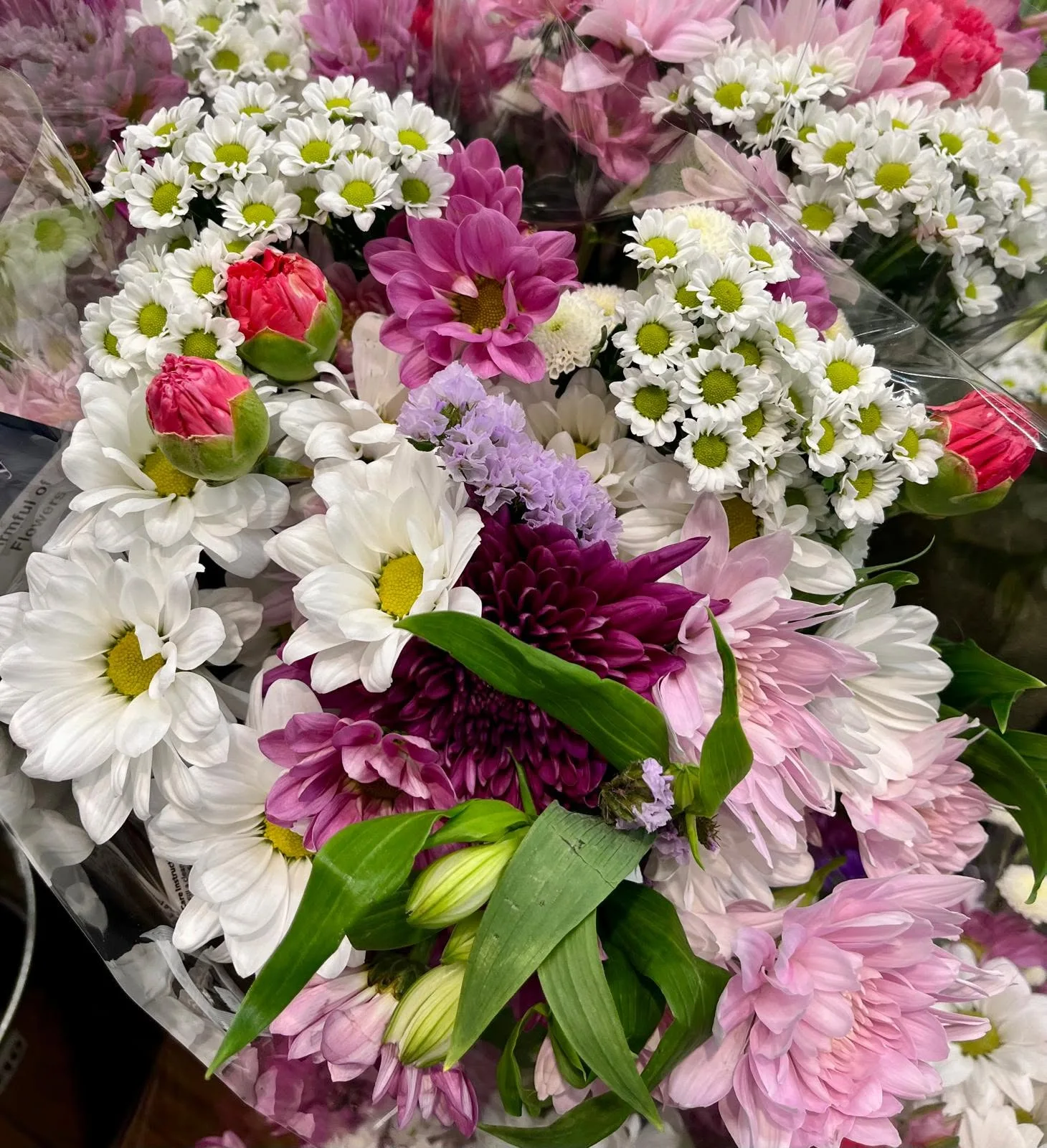 A bouquet of fresh flowers ready for a visit